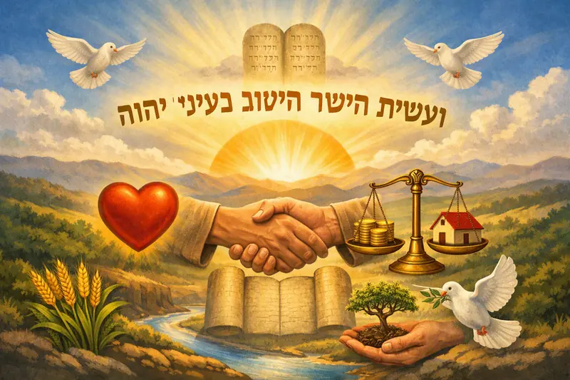 מצווה נוספת: וְעָשִׂיתָ הַיָּשָׁר וְהַטּוֹב
